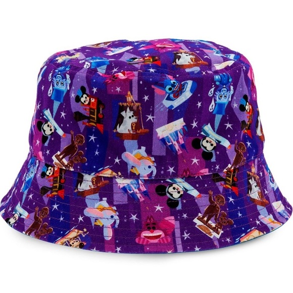 Authentic Disney Parks Castle & Characters Reversible Bucket Hat for Adults -NWT main image 10